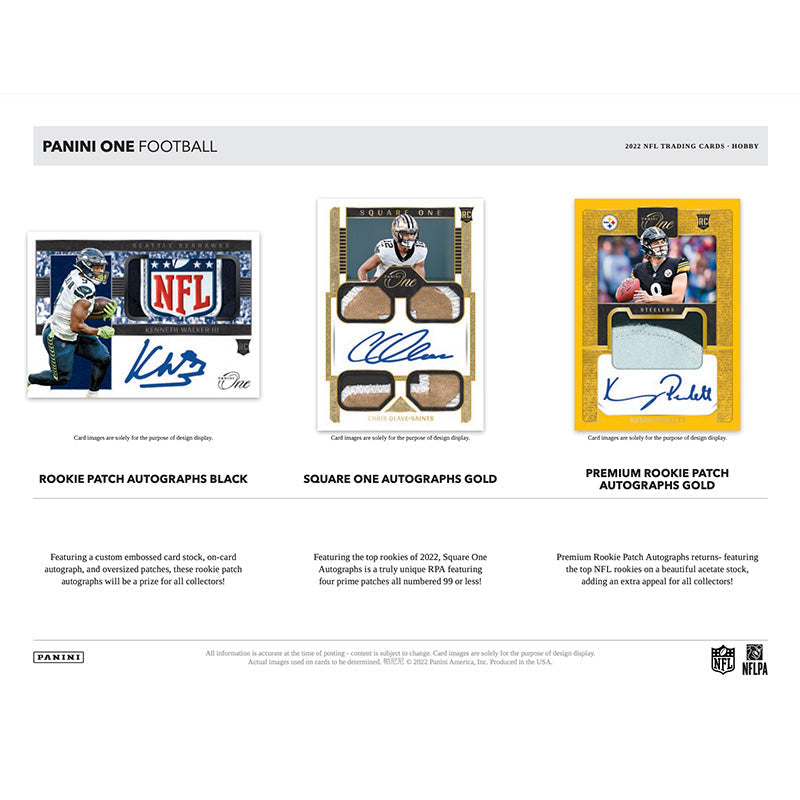 2022 Panini One Football Hobby 20 Box Case