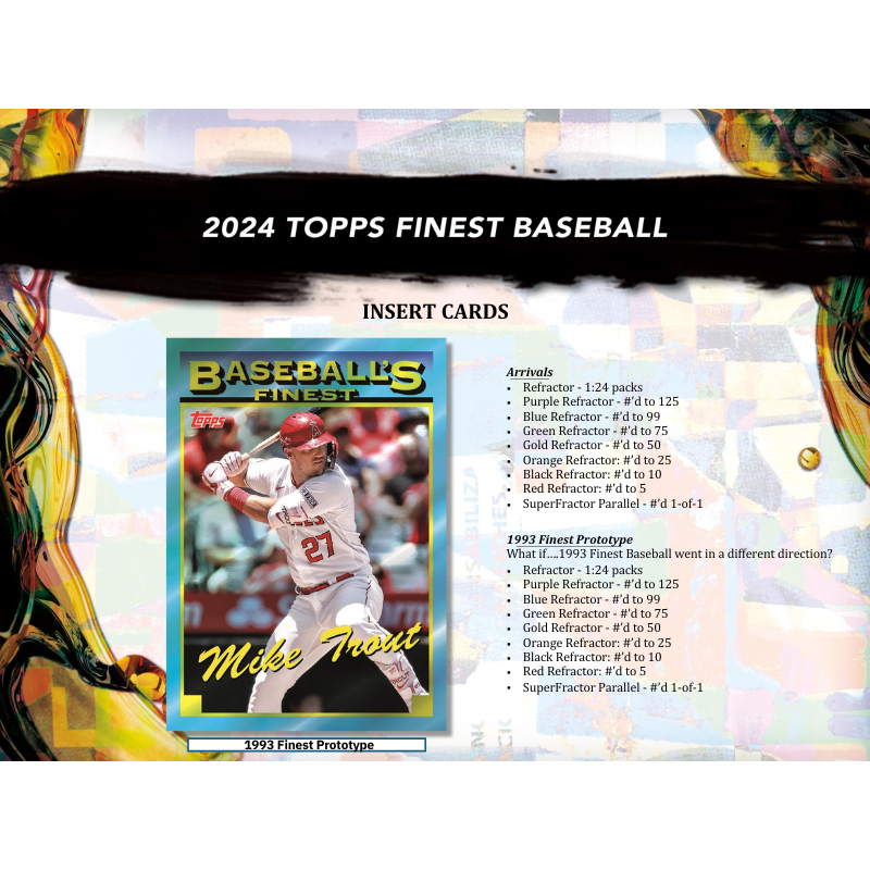 2024 Topps Finest Baseball Hobby Box